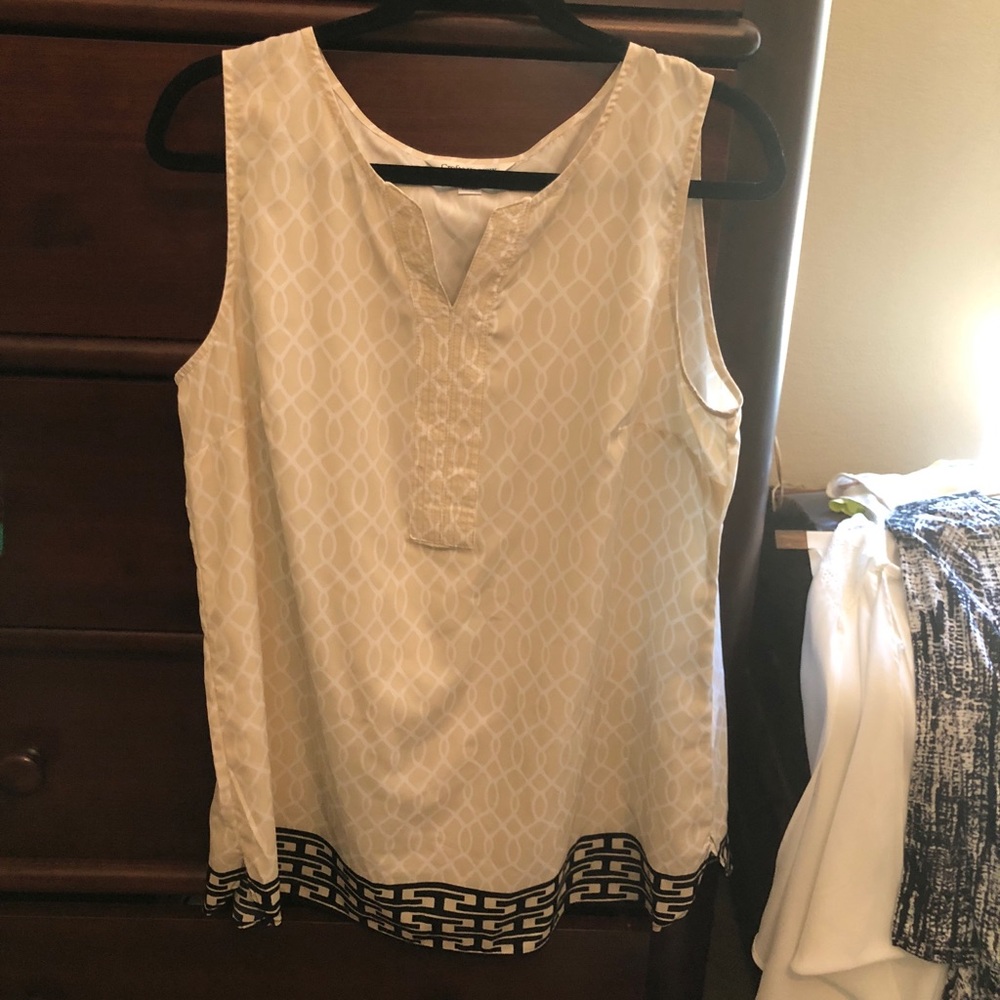croft and barrow tank top blouse